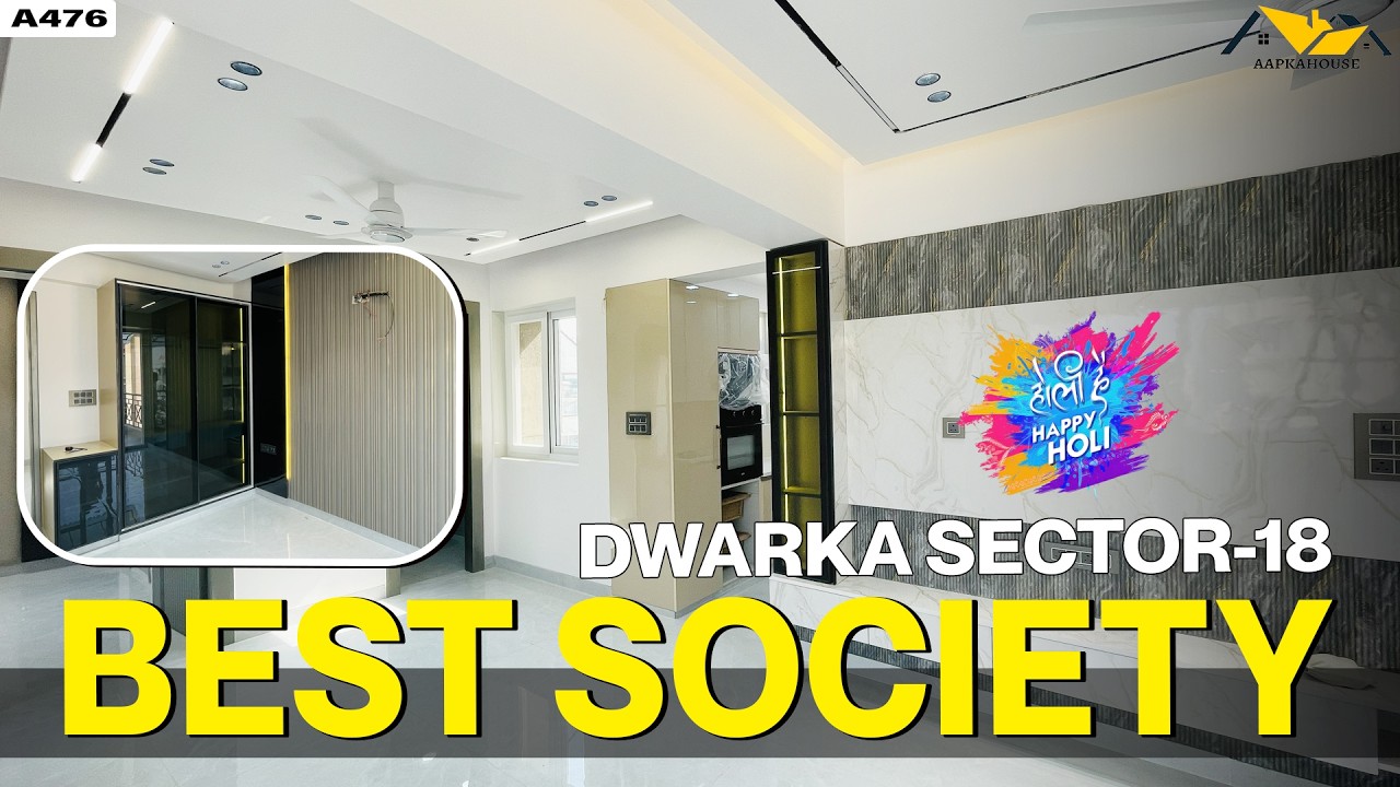 Best Society Flat in Dwarka Sector 18🏡 3BHK Samrat Ashoka Apartment