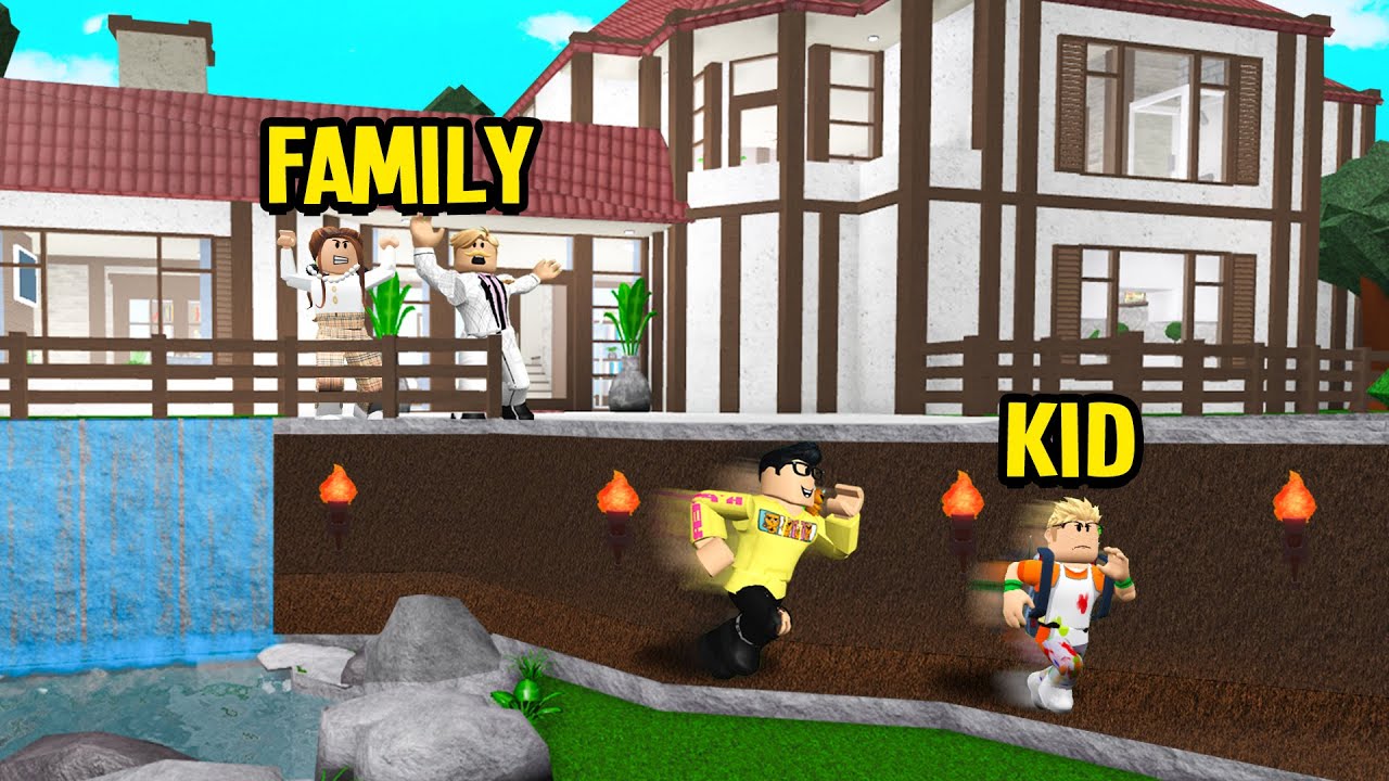 Rich Family Kept Their Kid UNDERGROUND.. I SAVED Him! (Roblox Bloxburg)