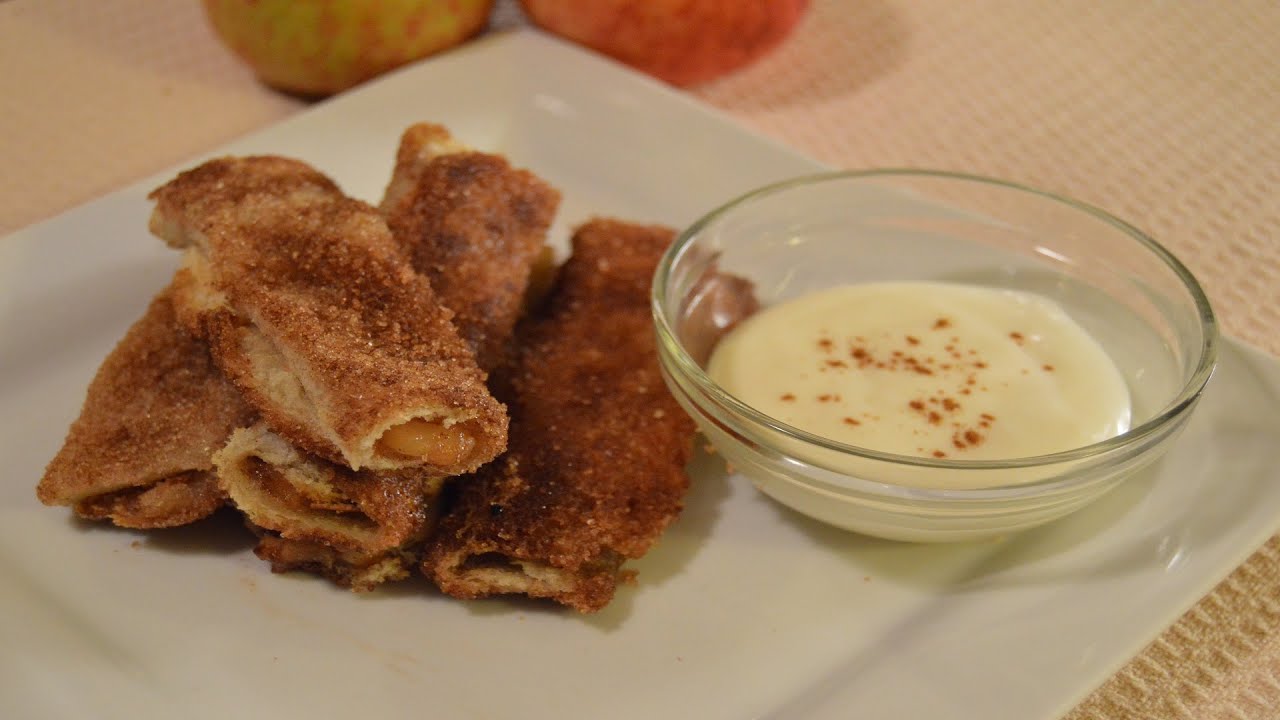 Apple Pie Burrito with cream cheese glaze - How to make apple pie filling