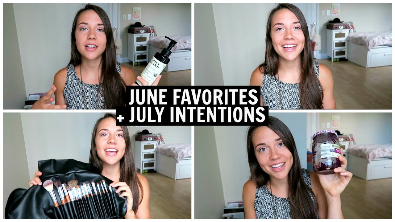 June Favorites + July Intentions || Vegan Makeup Brushes, Food, and More!