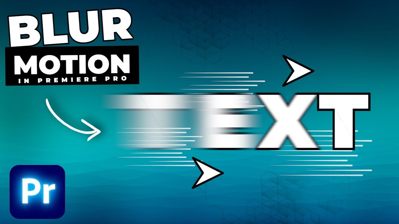 Как добавить эффект размытия движения к тексту в Premiere Pro