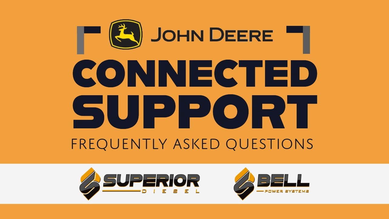 John Deere Connected Support FAQ