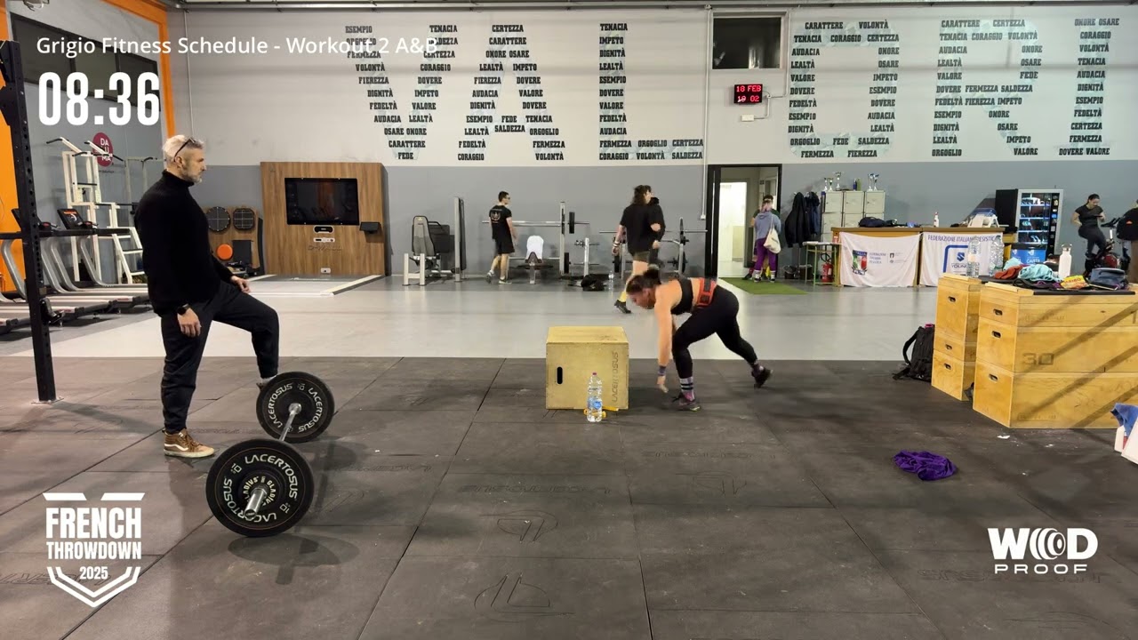 French Throwdown 25 - Carola Margheri Master 35 woman Wod 25.2 a+b REDO
