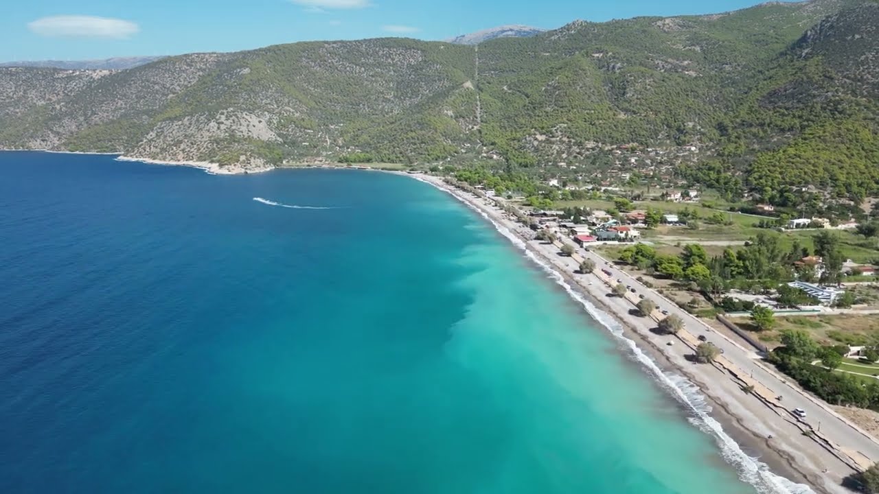 Παραλία ψάθας PSATHA BEACH 4K GREECE