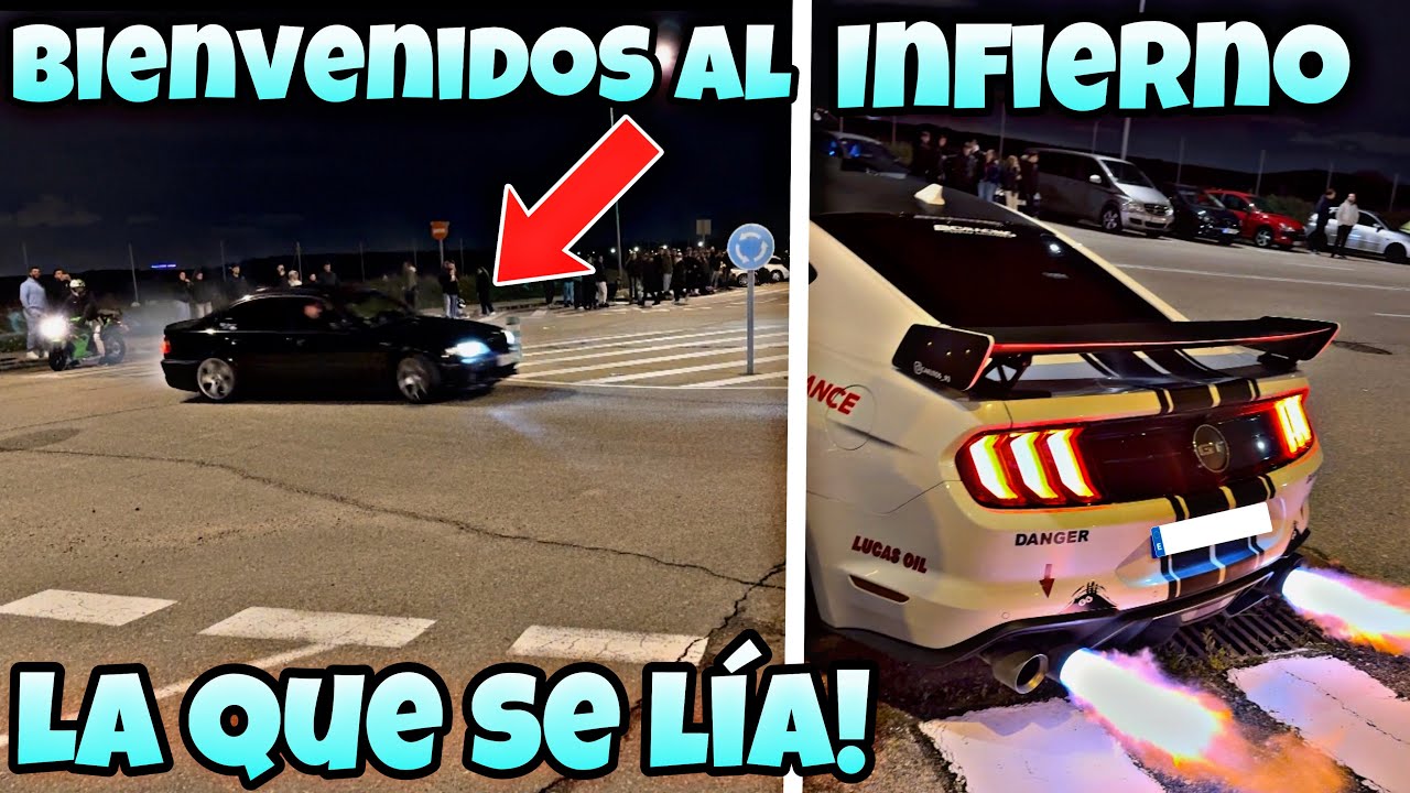LLAMARADAS , DERRAPES Y LA QUE SE LIA! EN LA KDD DE COCHES MULTIMARCA EN MADRID NI LA LLUVIA PUEDE