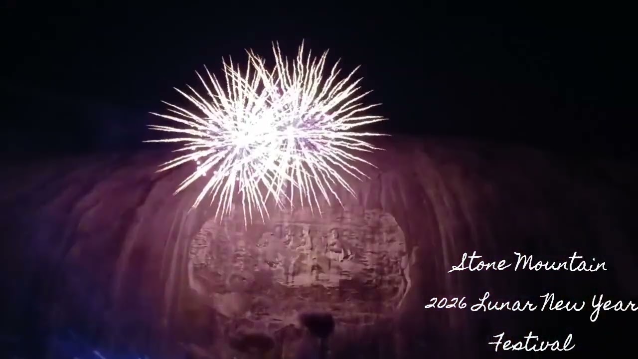 Light Show at Stone Mountain, GA Lunar New Year Celebration 2026! 