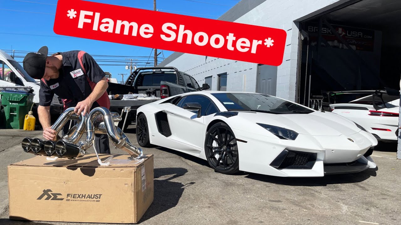 My BRAND NEW $34,000 Lamborghini Aventador Exhaust Has Finally Arrived! *Pure Insanity*