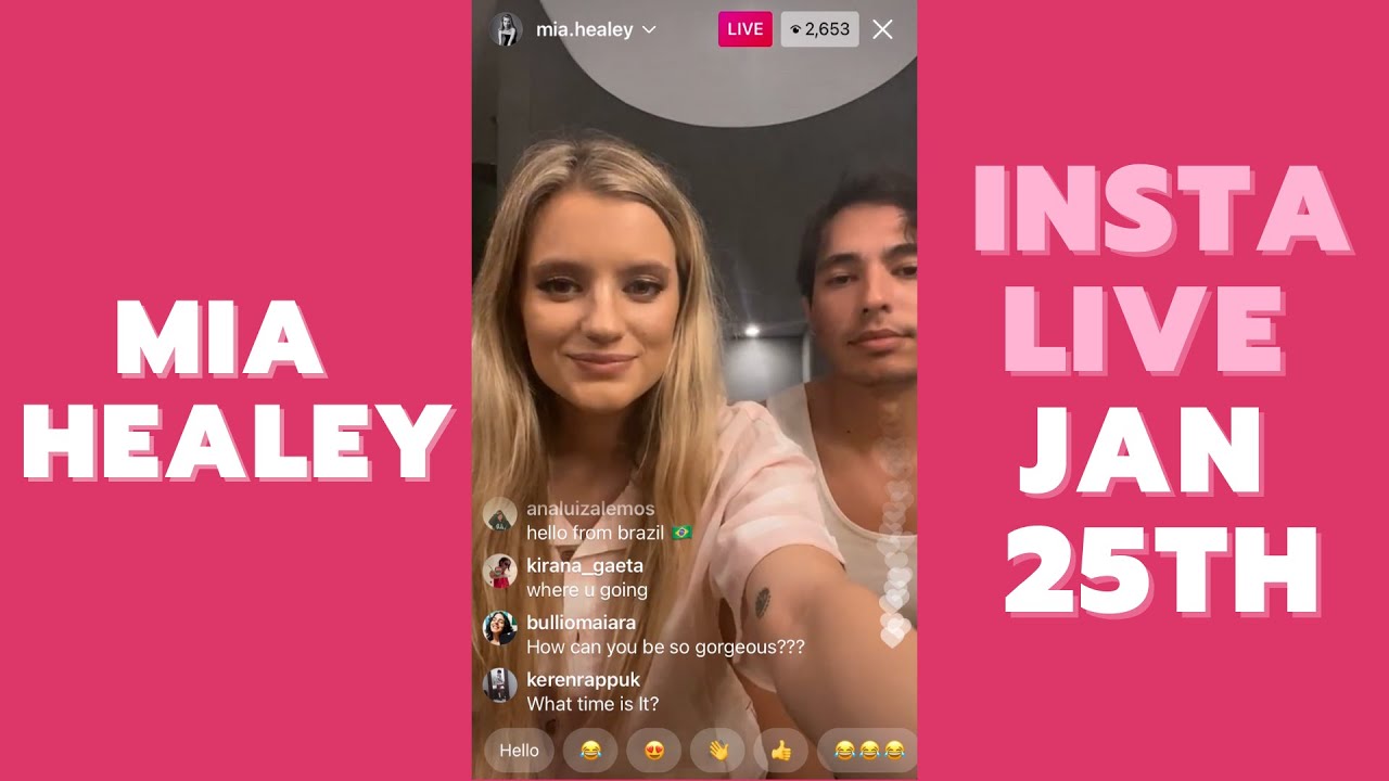 Mia Healey | The Wilds | Instagram Live - Jan 25, 2021