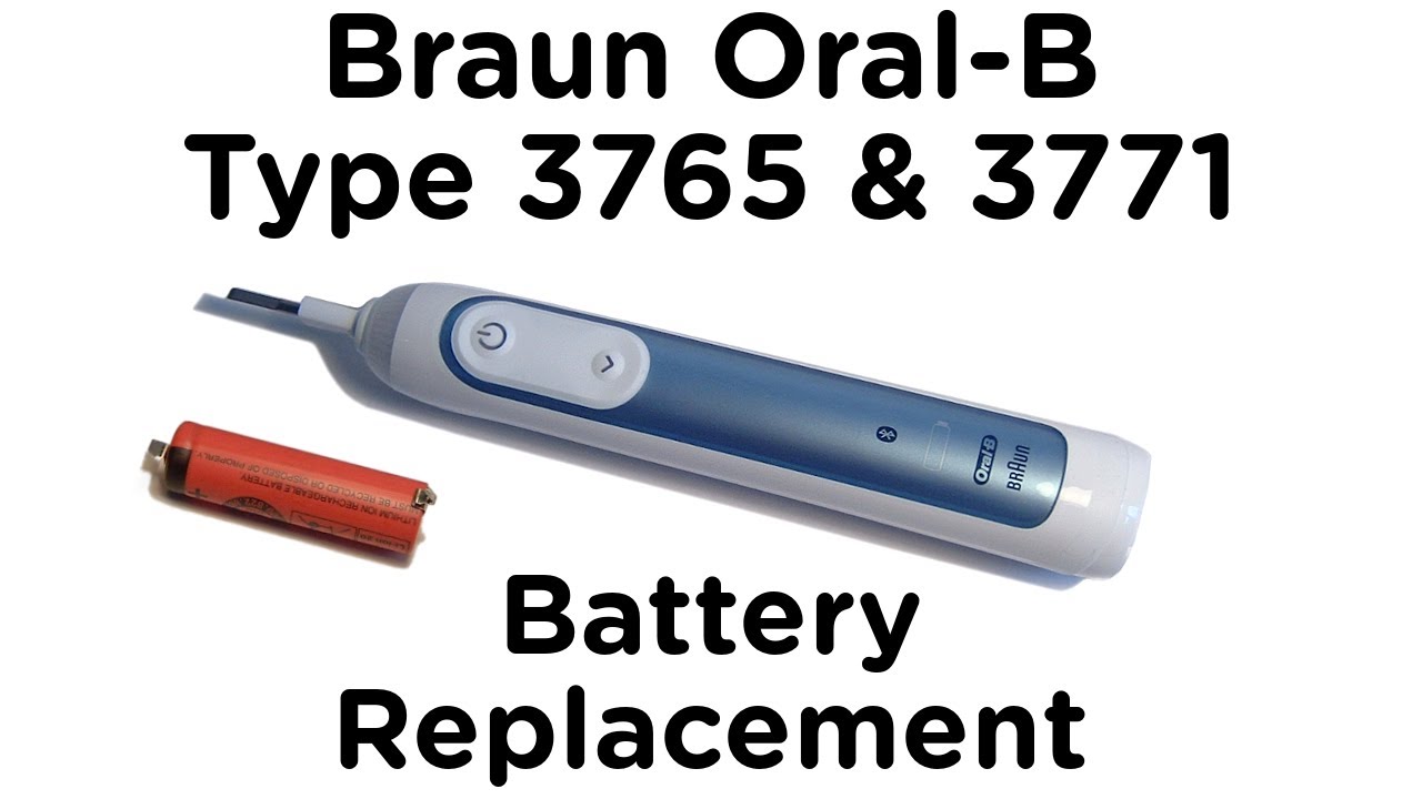 Battery Replacement Guide for Braun Oral-B Genius Smart Toothbrush Type 3765 & 3771 9000 8000 6000 6