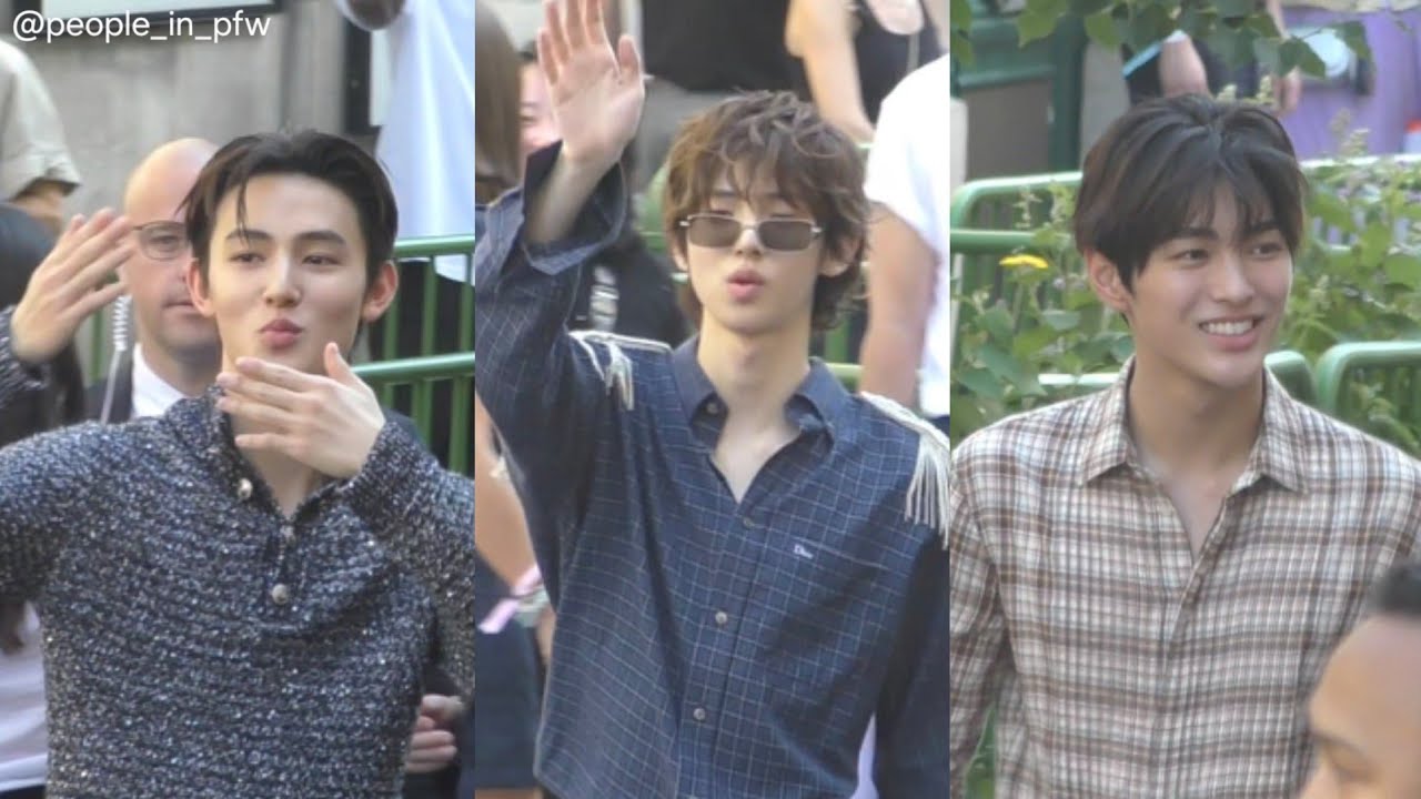 Ju Hoon, Seong Hyeon & Keon Ho from CORTIS - EXIT Dior Men's fashion show in Paris - 24.06.2026