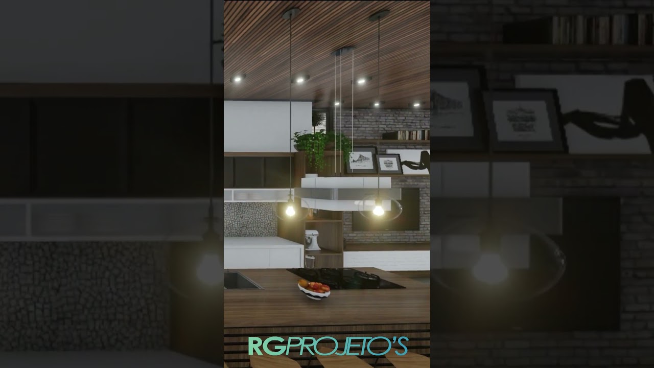Projeto de casa t&eacute;rrea, ampla &aacute;rea social, 3 su&iacute;tes, home office, piscina, varanda gourmet e jardins