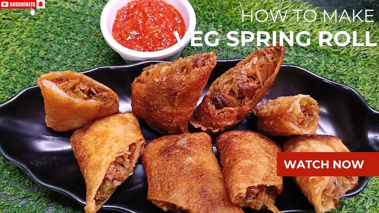 veg spring roll recipe with homemade spring rolls sheet | crispy & crunchy spring rolls |@KSvlogs04