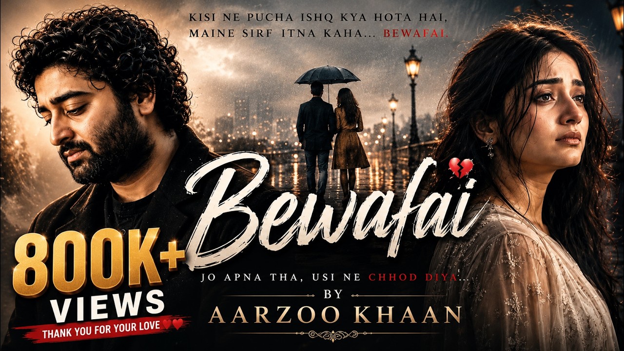Bewafai &ndash; Aarzoo Khaan | Emotional Hindi Sad Song | New Song 2026 | Arijit Singh Vibe