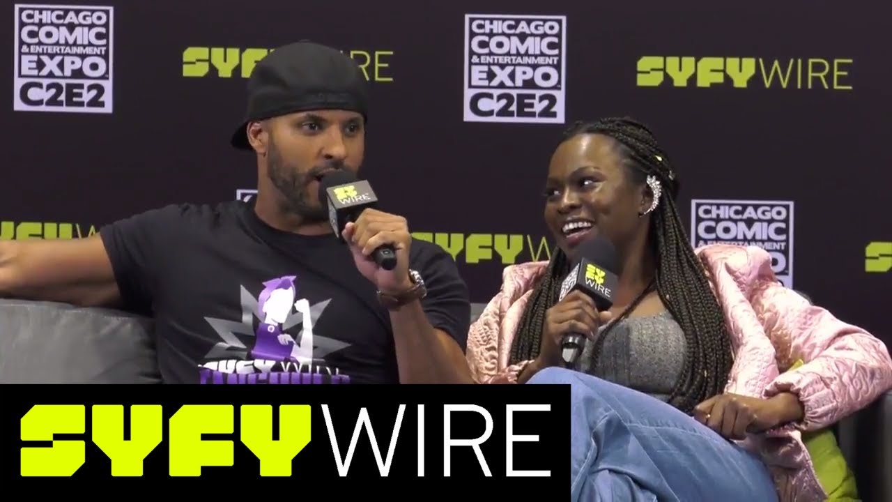American Gods' Yetide Badaki And Ricky Whittle | C2E2 | SYFY WIRE