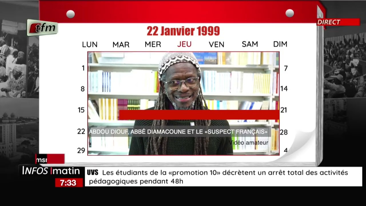 1 jour au SENEGAL | 22 janvier 1999 : ABDOU DIOUF, ABBÉ DIAMACOUNE ET LE 