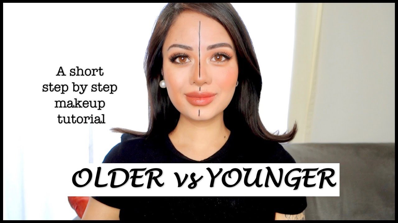 Makeup tutorial to look OLDER vs YOUNGER. How to +Demo