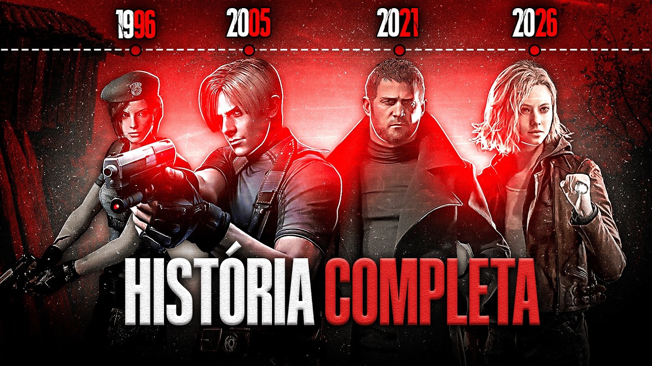 A História Principal Completa de Resident Evil até o Requiem