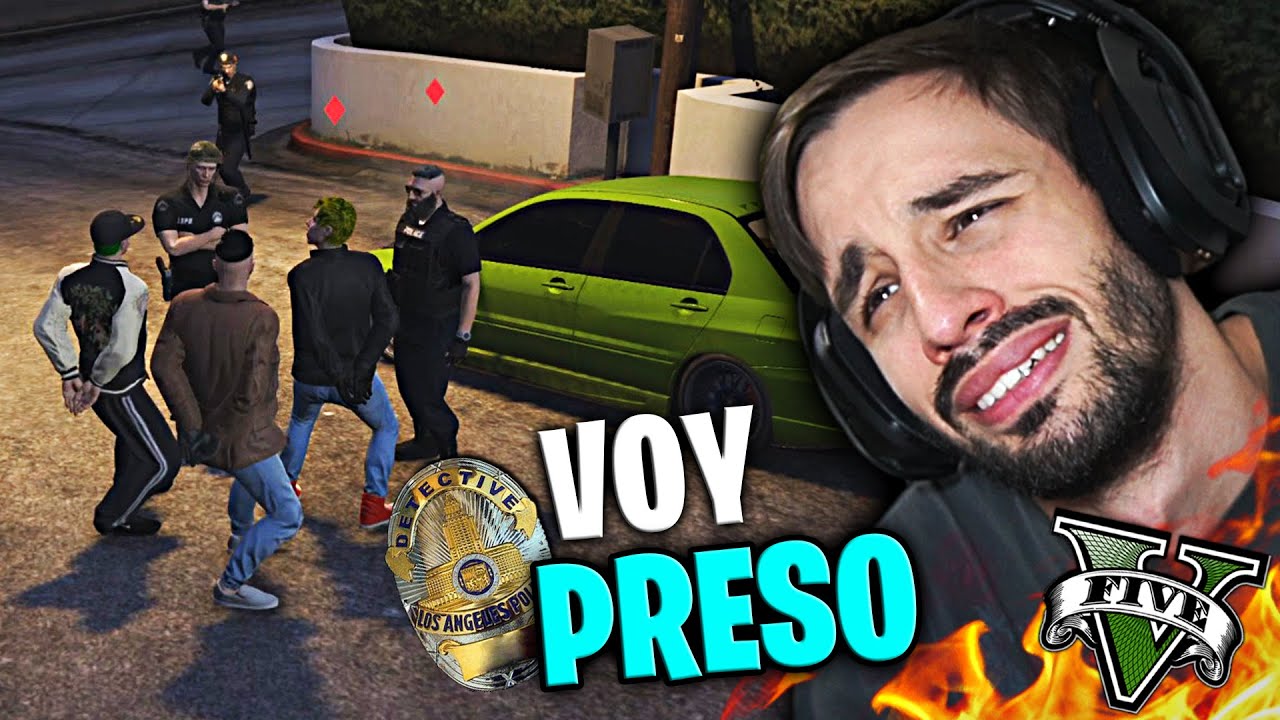 SEGUNDO DÍA COMO POLICÍA Y YA ME METEN PRESO DENTRO DE GTA V ROLEPLAY | Kenai V Souza