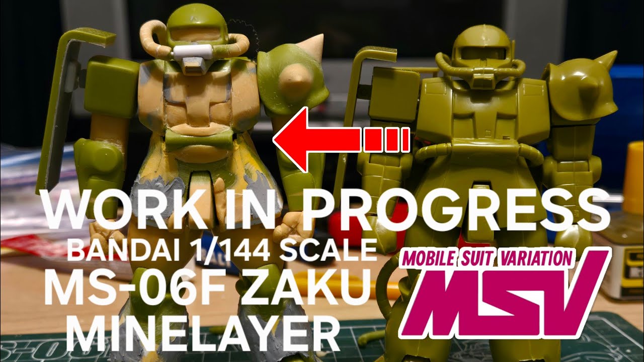 Work In Progress: 1/144 Zaku Minelayer