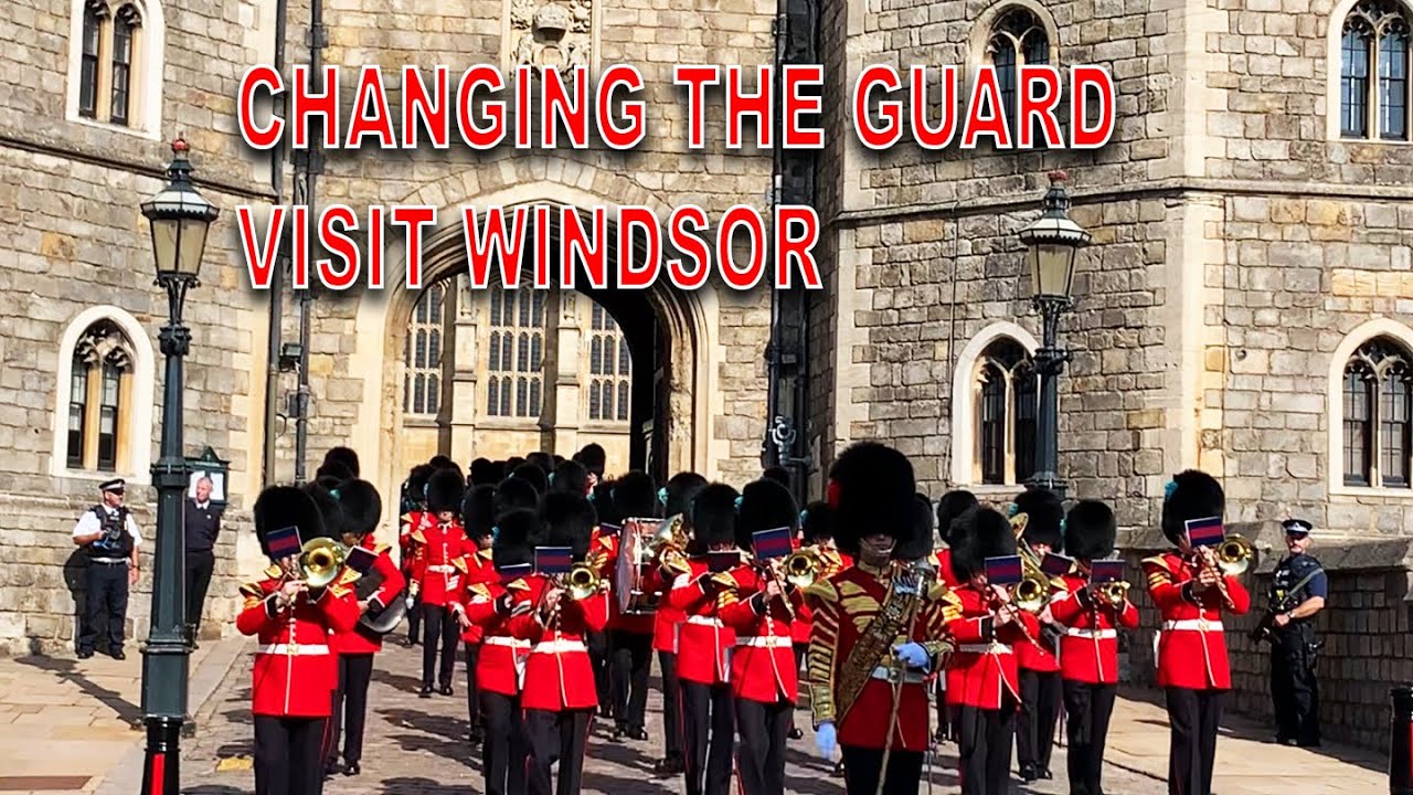 CHANGING THE GUARD WINDSOR 16/09/21||VISIT WINDSOR. #videooftheday #march #guards #army #britisharmy
