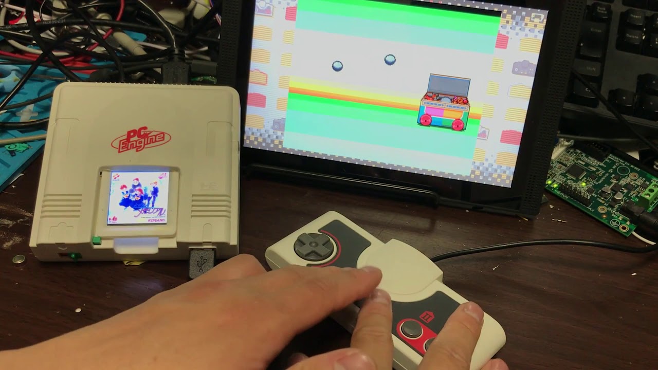 PCEngine Mini "Special" HuCard mini display mod