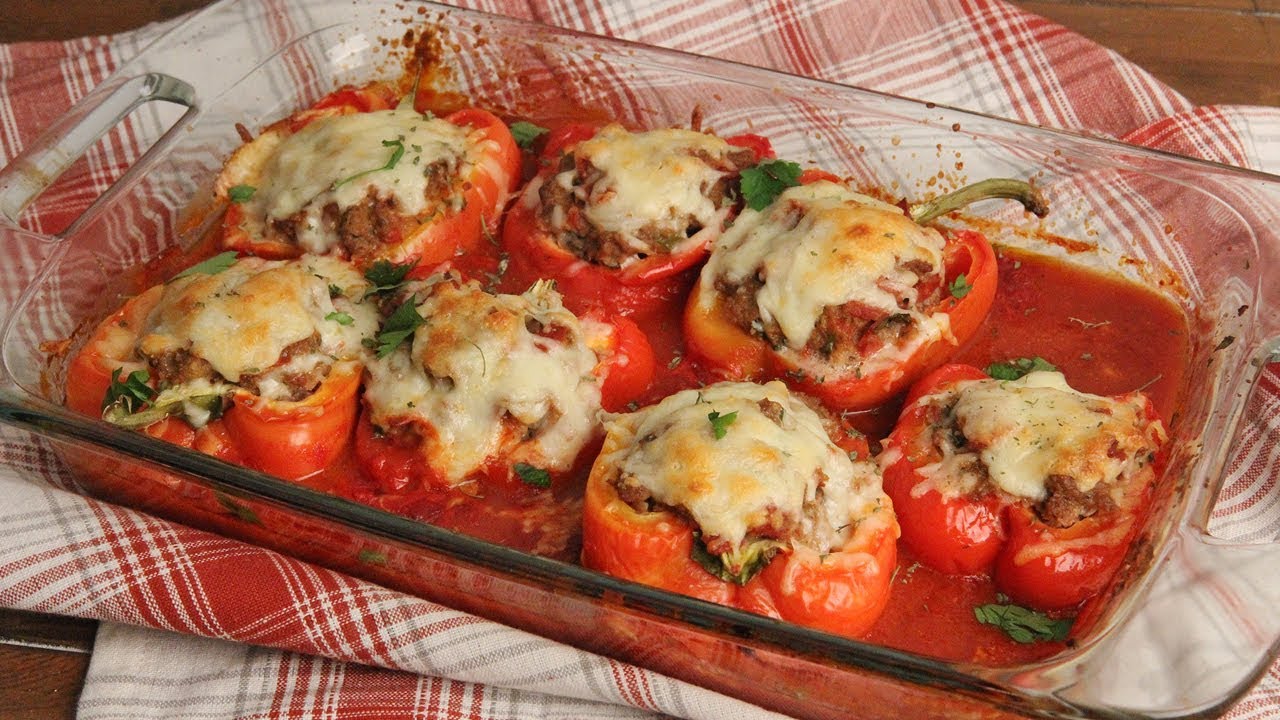 Pizza Stuffed Peppers 🌶🍕Recipe | Ep. 1304