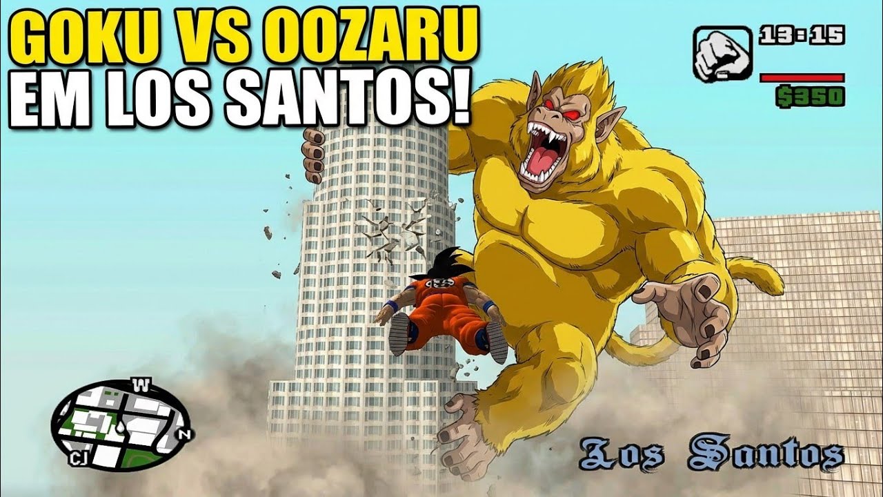 DRAGON BALL GTA SAN ANDREAS  MOD - INCRIVELMENTE QUE VAI DERRUBAR A LOS SANTOS KKKKKKKKK