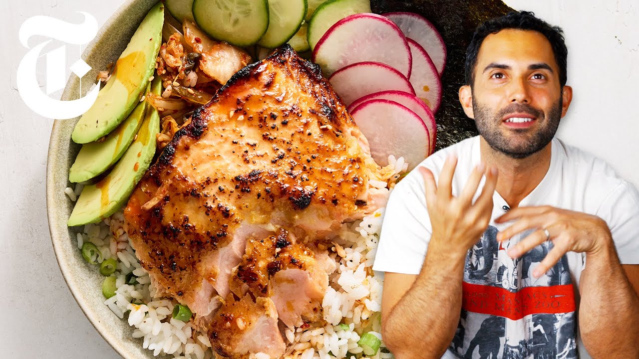 The Best Salmon Bowl You’ll Ever Make | Sticky Miso Salmon | Andy Baraghani | NYT Cooking