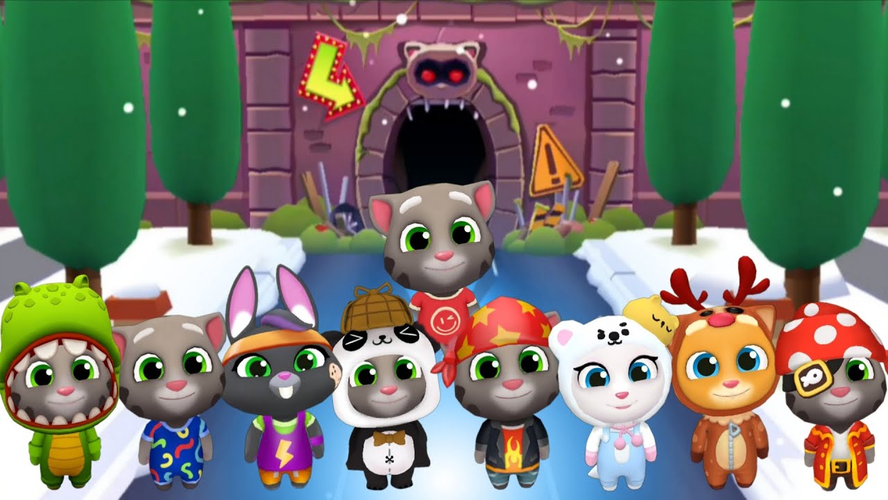 Talking Tom Gold Run - Discover All the Characters - All the Bikes - All the Skateboards