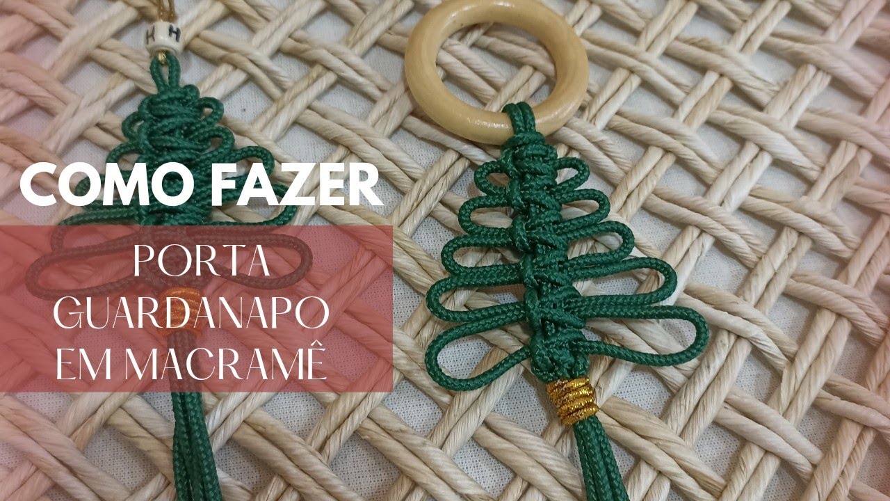 Como Fazer PORTA GUARDANAPO Árvore em MACRAMÊ| DIY Porta guardanapo MACRAMÊ árvore 🌲