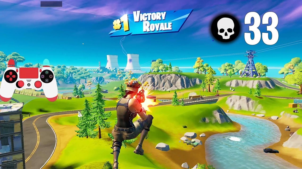 33 Eliminations Solo Squads Win Gameplay Full Game Season 5 (Fortnite PS4 Controller)