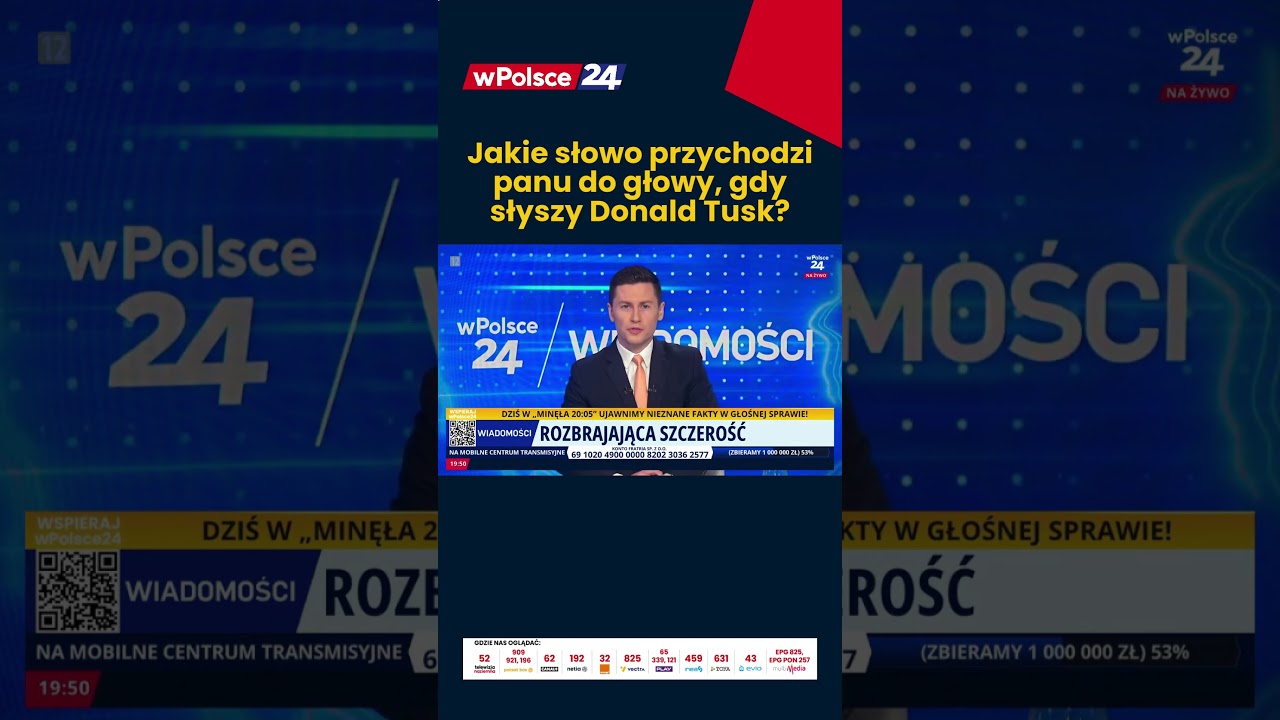 Jakie słowo przychodzi panu do głowy, gdy słyszy Donald Tusk?