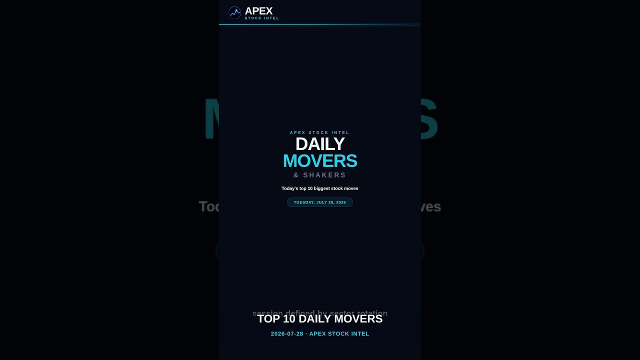 Top Stock Movers Today &ndash; Jul 28, 2026 | $BKNG +6.7% $MU -8.8%