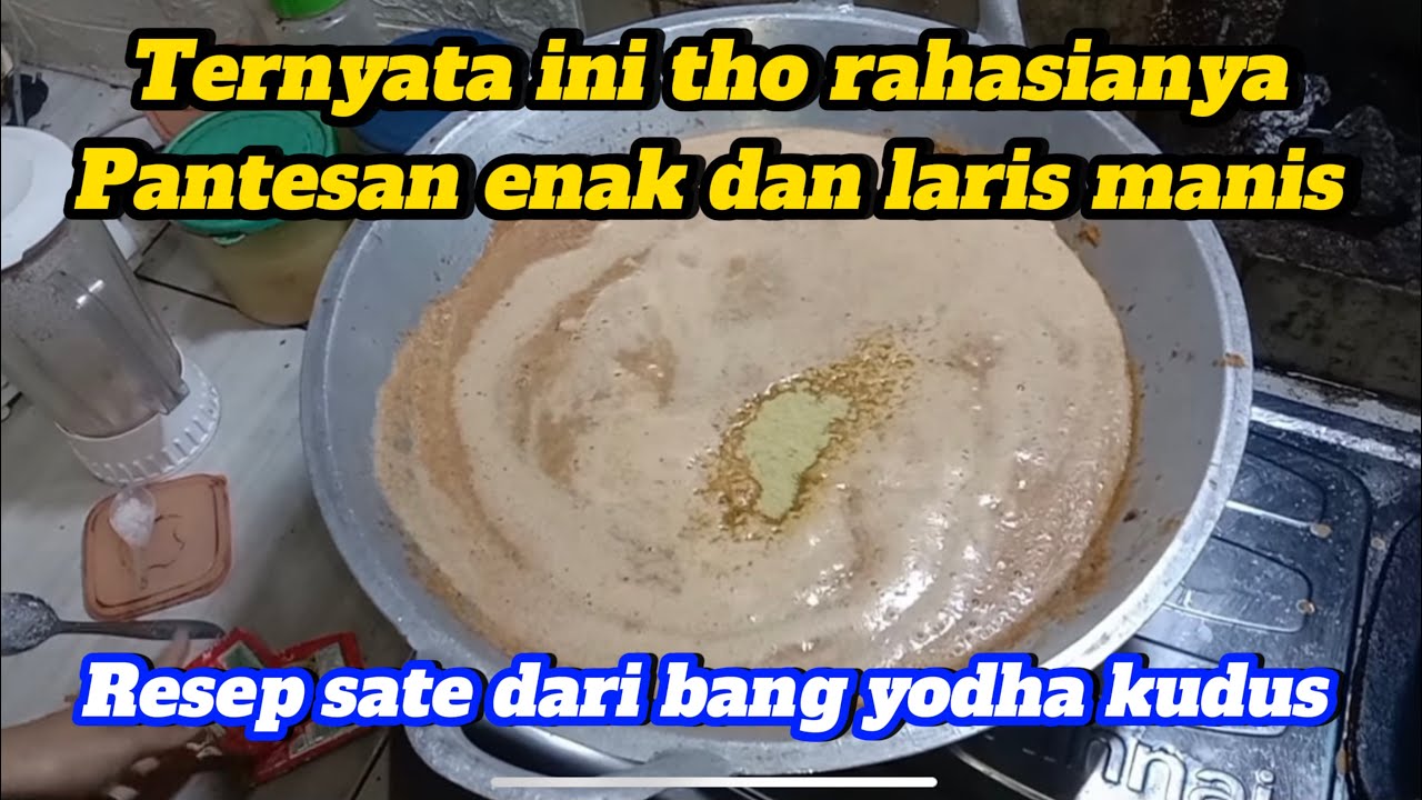 Lengit.. Saya baru tau ternyata udang di jadikan | Resep bumbu kacang sate ayam | Tutorial sate ayam