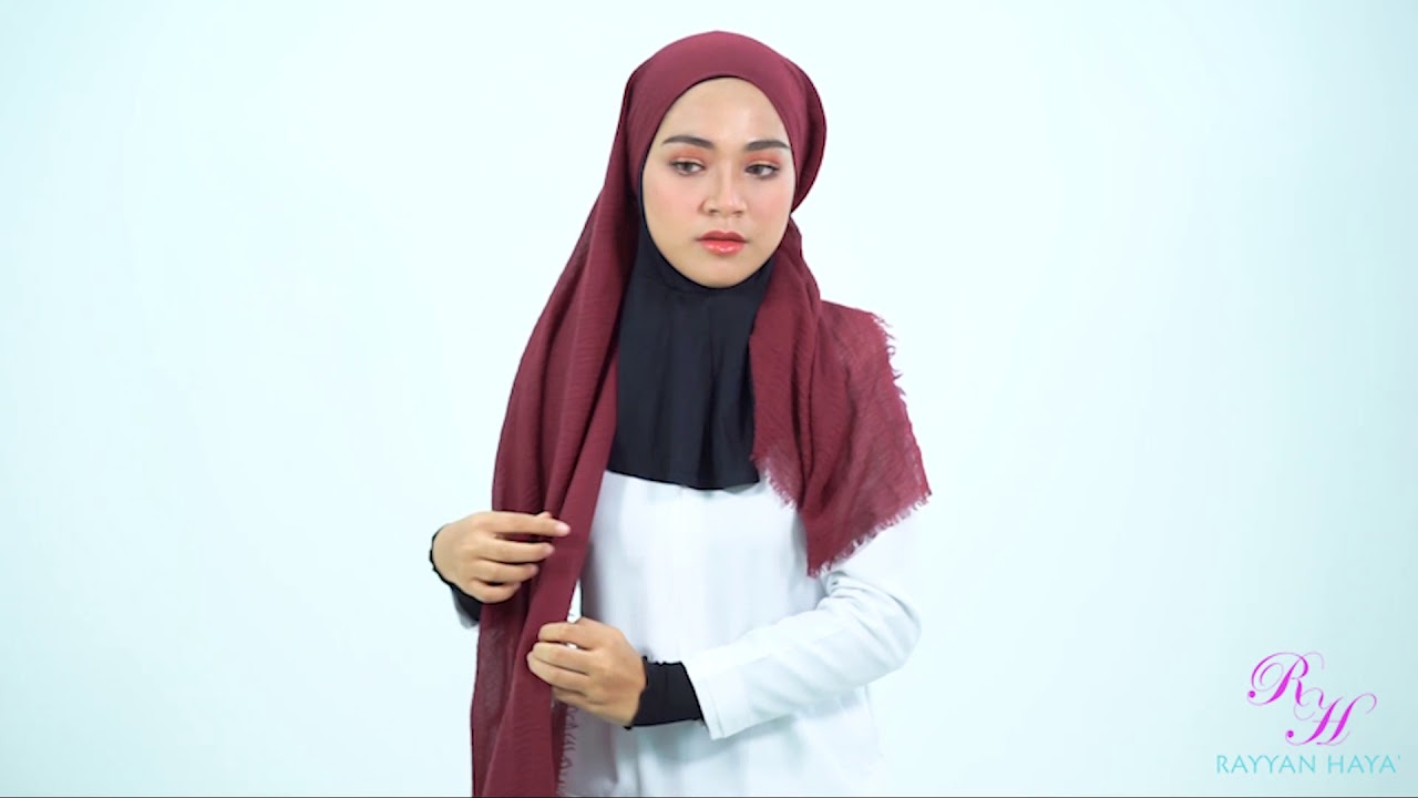 Rayyan Haya Tutorial Crumple Wide Shawl