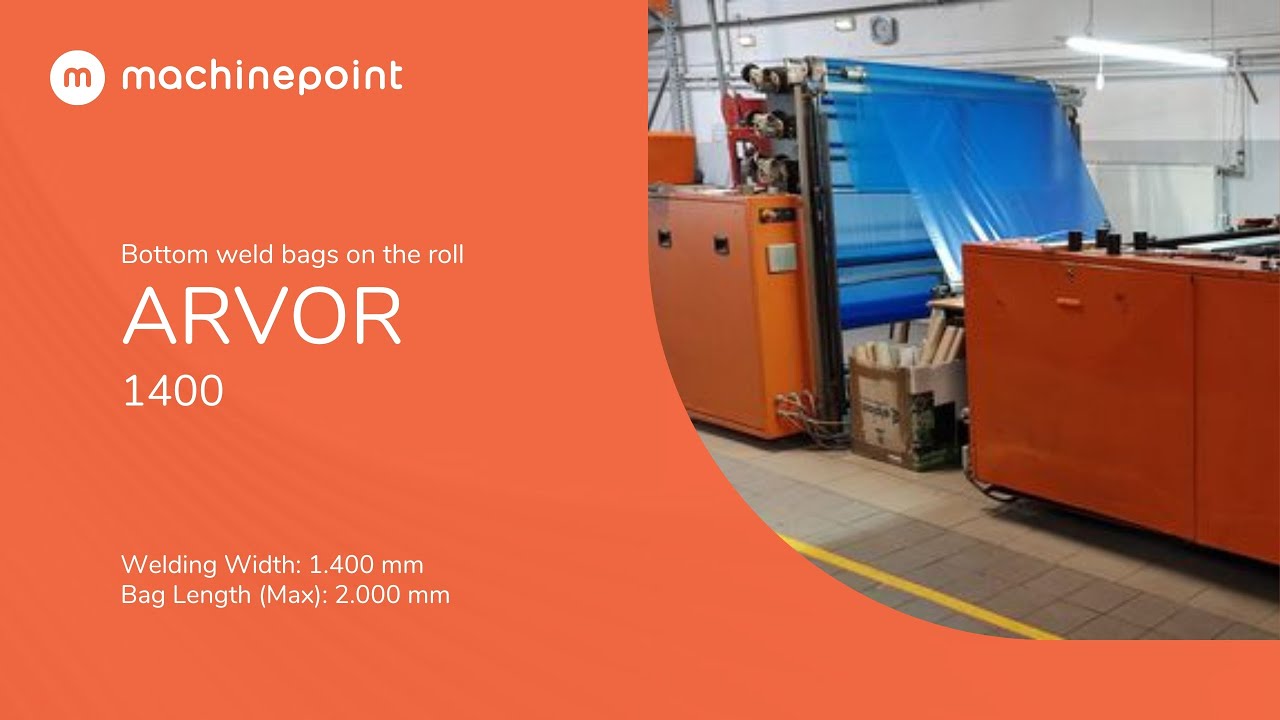 ARVOR 1400 Bottom weld bags on the roll | ARVOR Machines