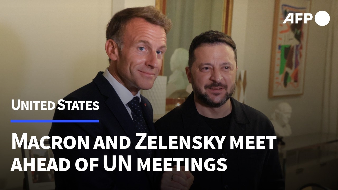 France's Macron and Ukraine's Zelensky meet in New York | AFP