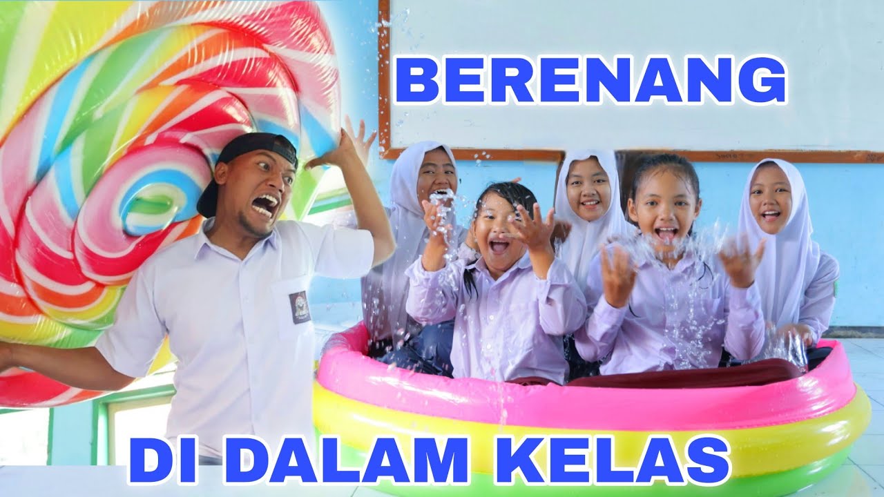 MURID SEKOLAH RENANG DI DALAM KELAS | CHIKAKU FAMILY