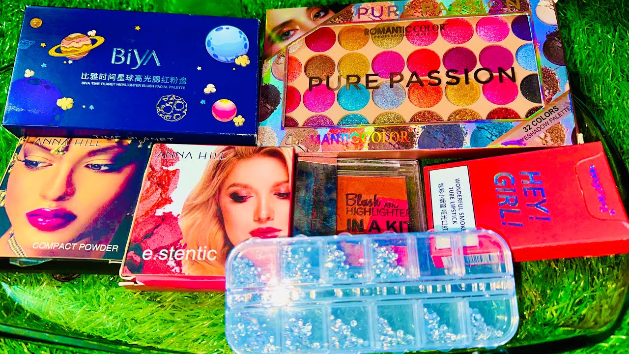 Makeup crush satisfying video | crush makeup products face powder, eyeshadow,glitter,etc.