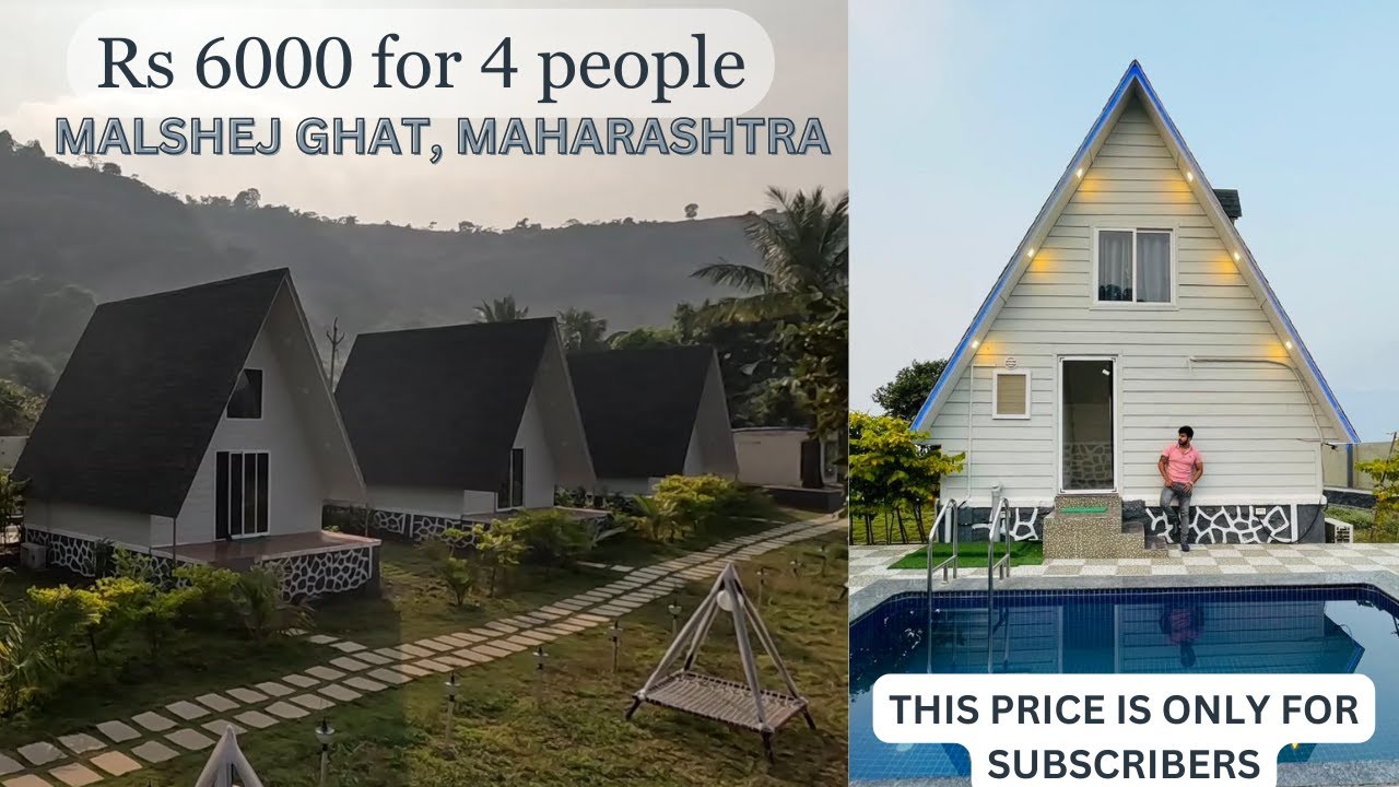 Rs 6000 for 4 people with a Private Swimming Pool | Resort in Malshej Ghat, Maharashtra