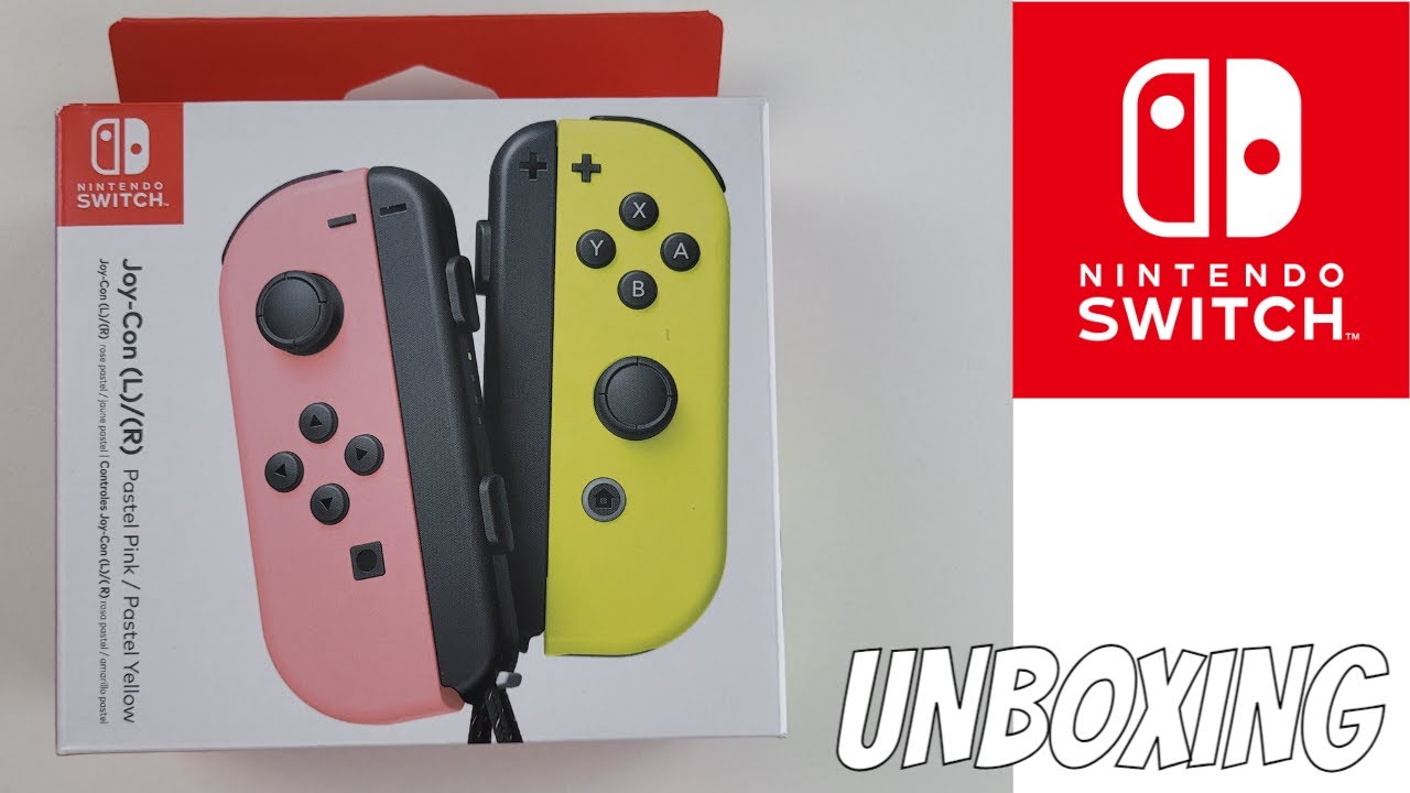 JOYCON PASTEL PINK AND PASTEL YELLOW UNBOXING