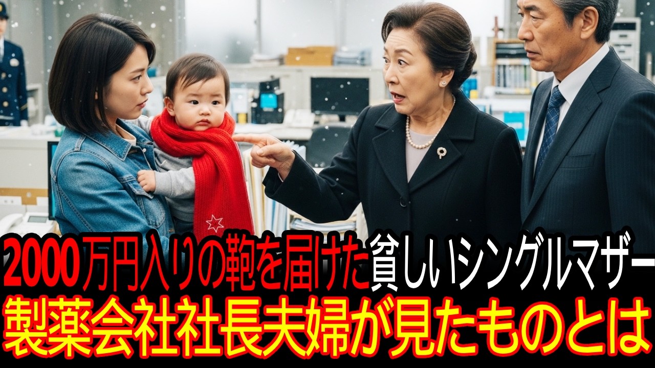 2000万円入りの鞄を届けた貧しいシングルマザー製薬会社社長夫婦が見たものとは