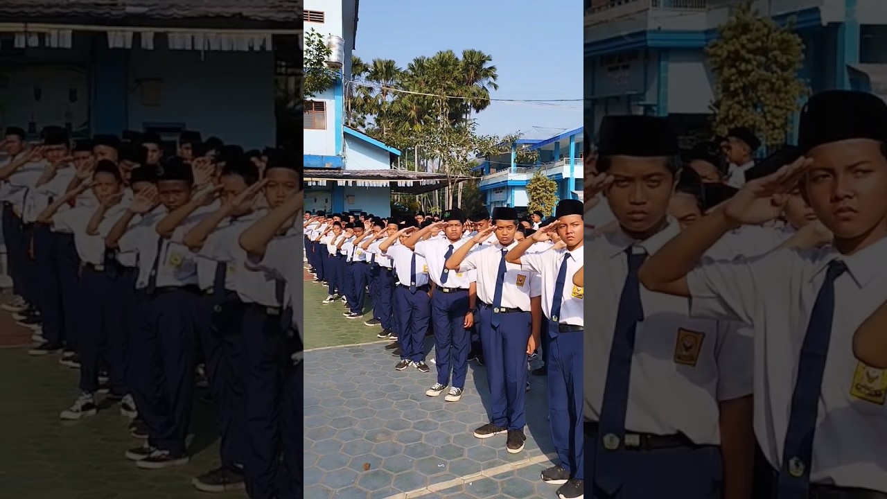 upacara bendera SMP An-Nur Bululawang #annur2malang #moments #malang #viral #viralvideo