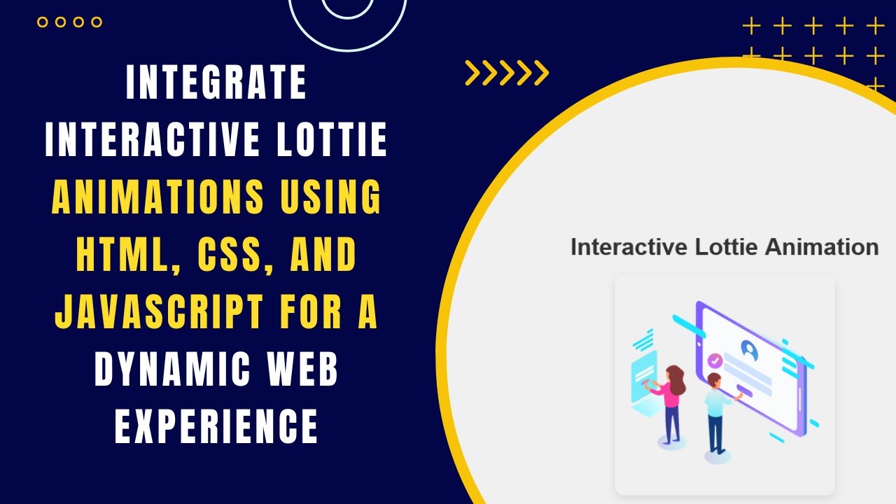 Lottie Animation Integration with HTML, CSS, and JavaScript | Step-by-Step Guide 🎥✨
