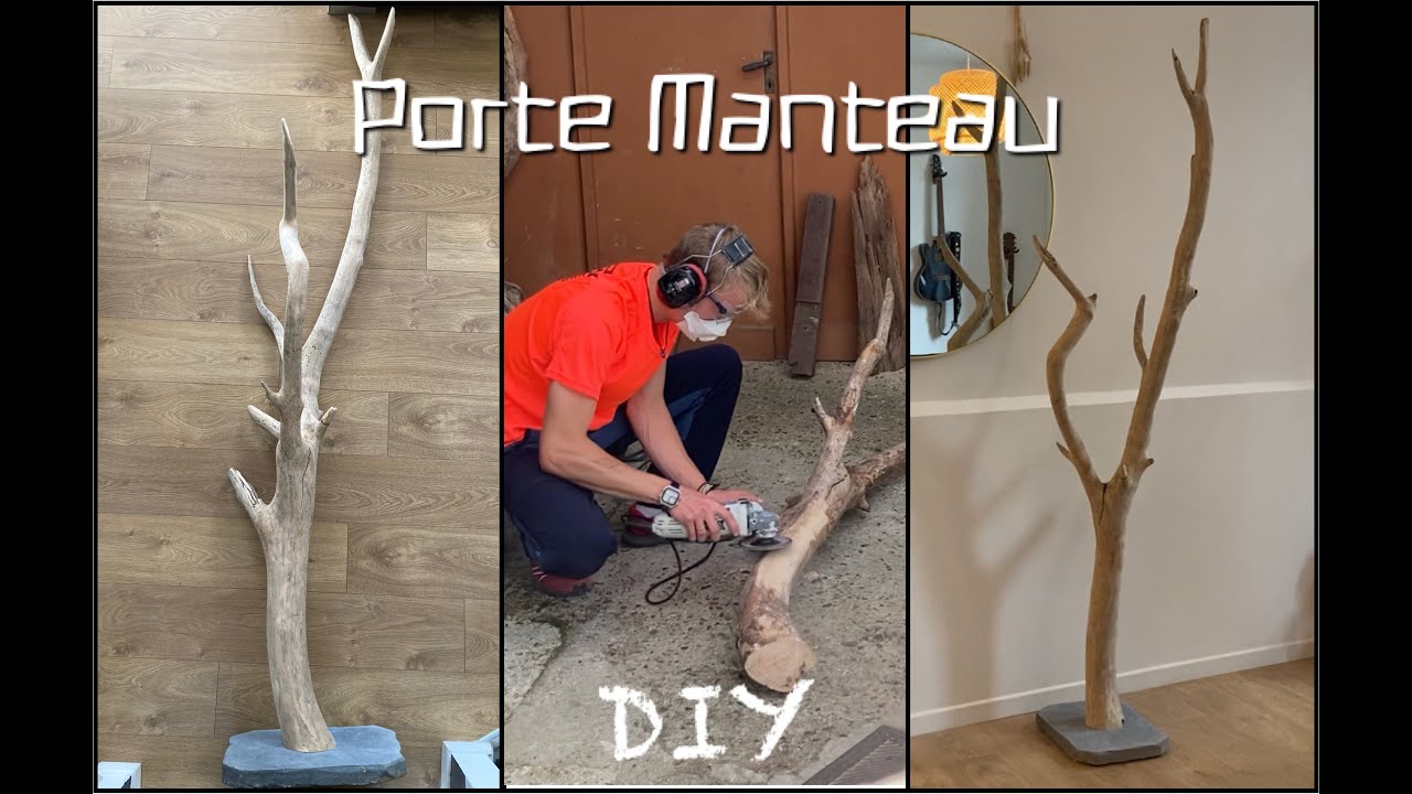 Comment fabriquer un porte manteau avec une branche? - (étape par étape)