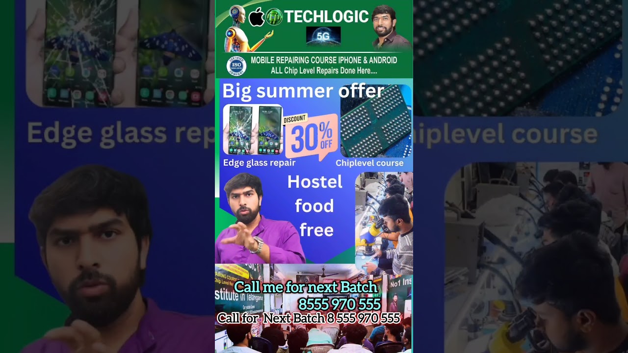 Mobile repair training institutes Hyderabad Telangana Apple Android edge glass course