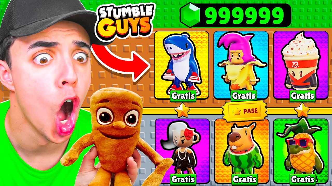 COMPRÉ el PASE DE BRAINROTS en STUMBLE GUYS! 😱