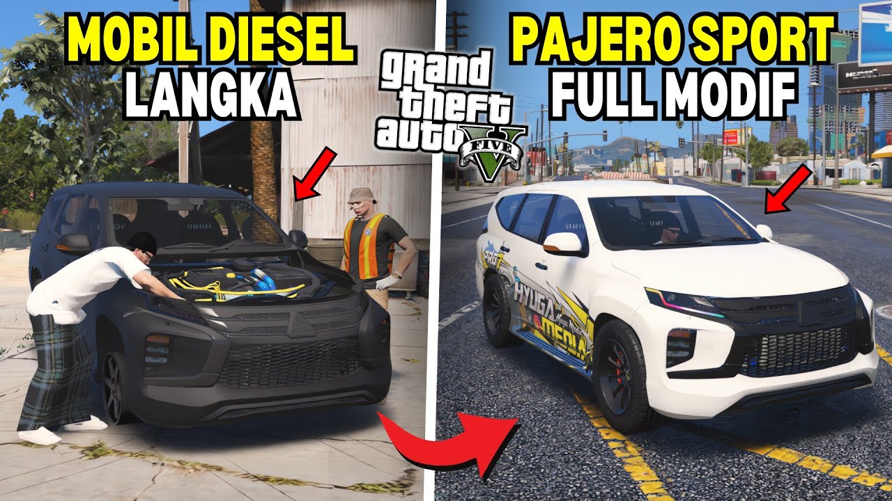 Aku Modifikasi Mobil Pajero Sport Cumi Darat Spek Balap di GTA 5 MOD