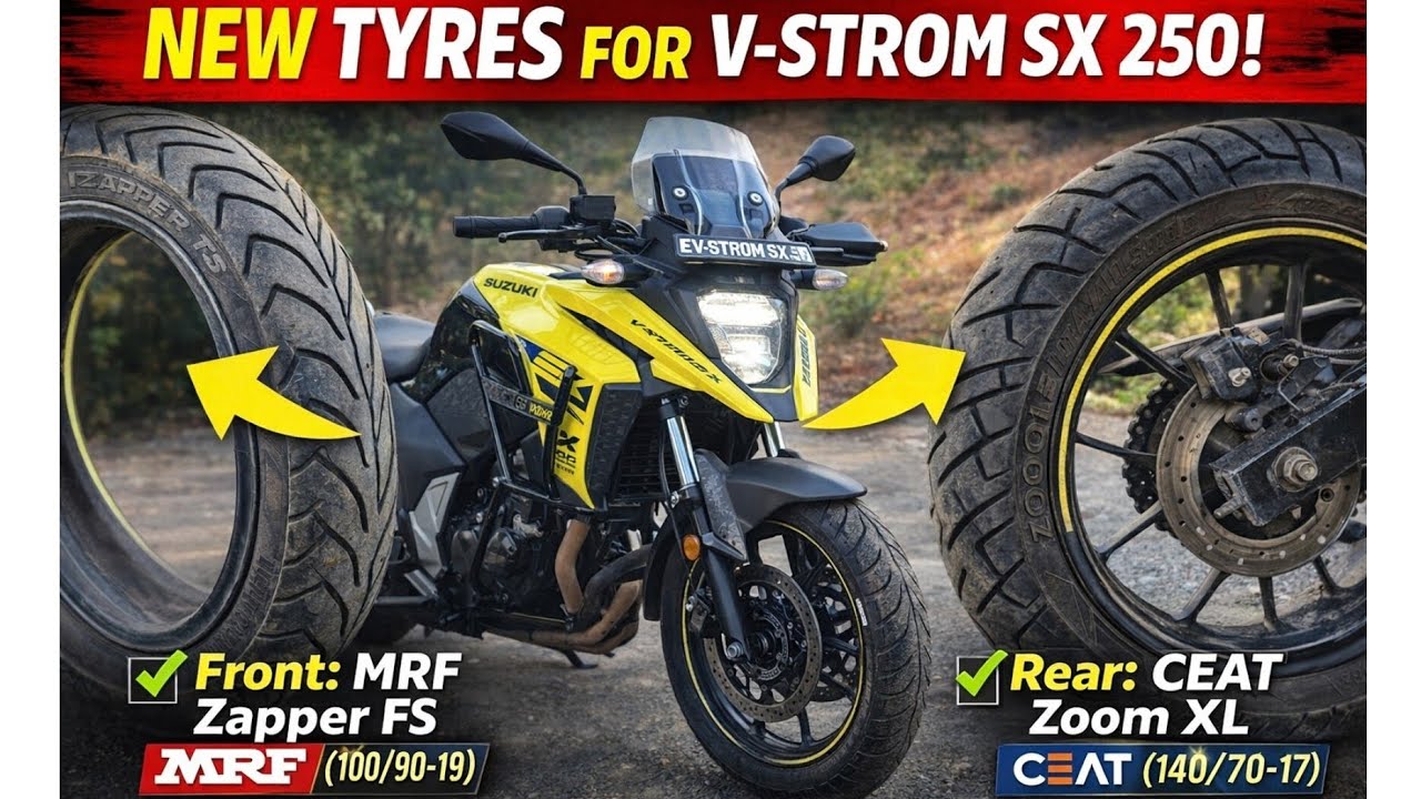 V Strom SX 250 Tyre Upgrade | MRF Zapper FS & CEAT Zoom XL Review