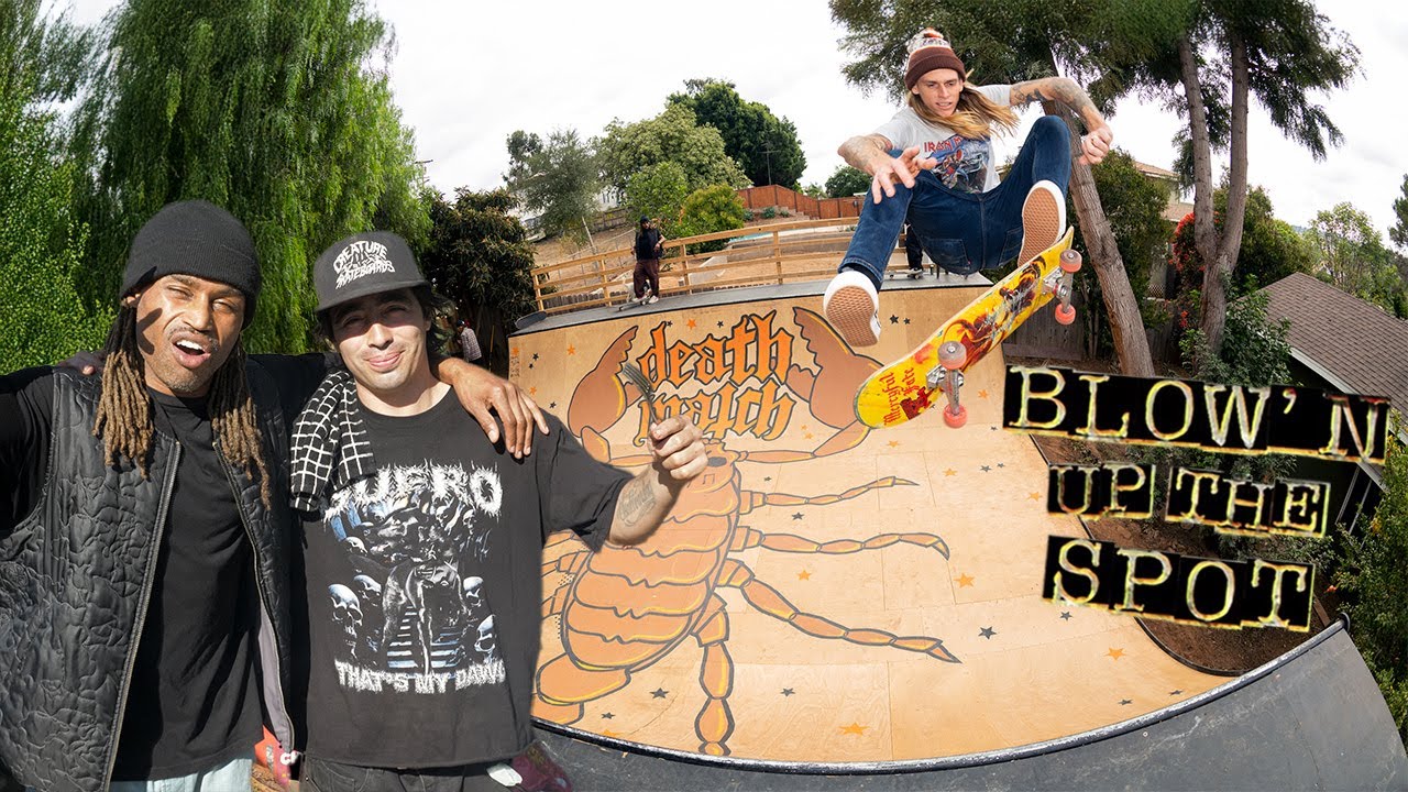 Blow'n Up The Spot at Milton Martinez’ House! Backyard BBQ, Heavy Mini Ramp Session & The Homies!